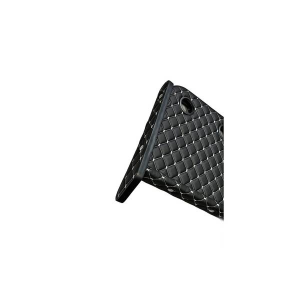 Masa de bord cu 2 suporti pentru pahare ,piele ecologica culoare Negru cusatura Gri compatibila Mercedes Sprinter W907 2018-> - 2- Roveli