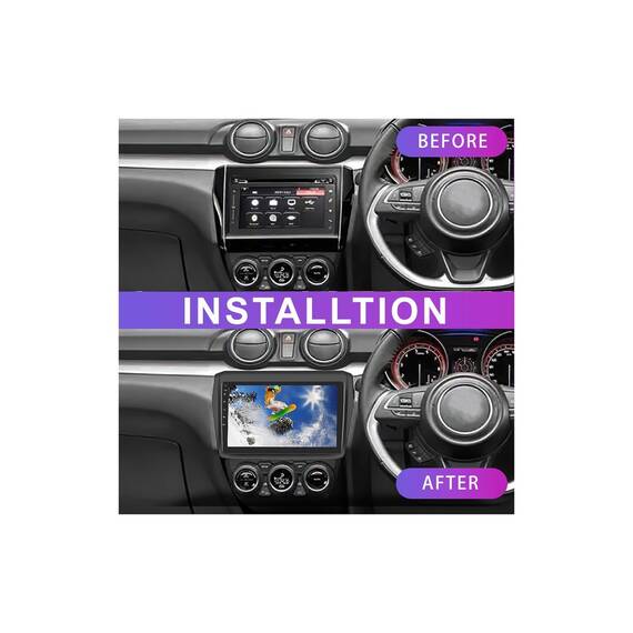 Rama Navigatie 9" cu cablaj  compatibila Suzuki Swift V 2017-> Cod: NV3192 / GR1 - 5- Roveli