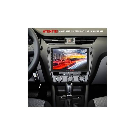 Rama Navigatie 10" cu cablaj si modul canbus compatibila Skoda Octavia III 2013-2020  Cod: NV3180 / GR1 - 5- Roveli