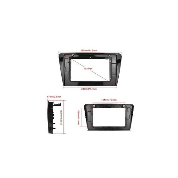 Rama Navigatie 10" cu cablaj si modul canbus compatibila Skoda Octavia III 2013-2020  Cod: NV3180 / GR1 - 4- Roveli