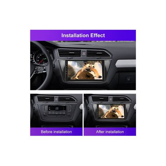 Rama Navigatie 10" cu cablaj si modul canbus compatibila  VW Tiguan II 2016->  Cod: NV3245 / GR1 - 6- Roveli