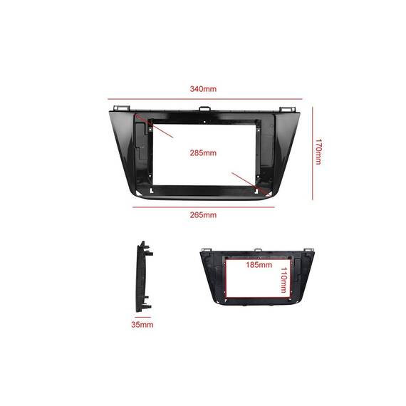 Rama Navigatie 10" cu cablaj si modul canbus compatibila  VW Tiguan II 2016->  Cod: NV3245 / GR1 - 5- Roveli