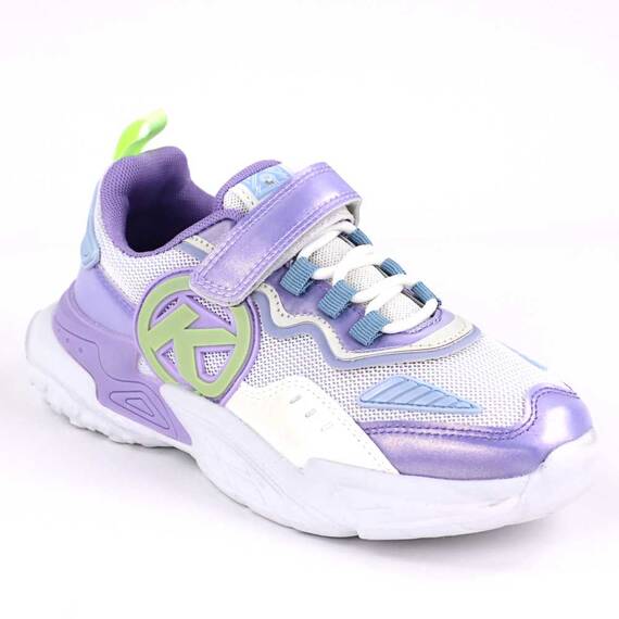 Sneakers confortabil, pentru copii, cu talpa voluminoasa  A525-PURPLE, Culoare (12): Bleu, Marime (12): 35 - - Roveli
