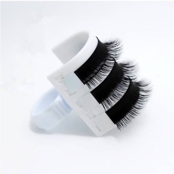 Inel cu suport din plastic pentru extensii gene - 3- Roveli