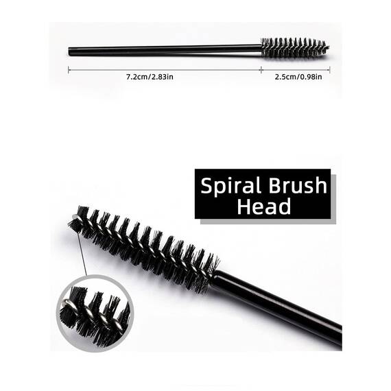 Periute Mascara pentru pieptanarea extensiilor de gene 50 buc, Culoare (26): auriu - 5- Roveli