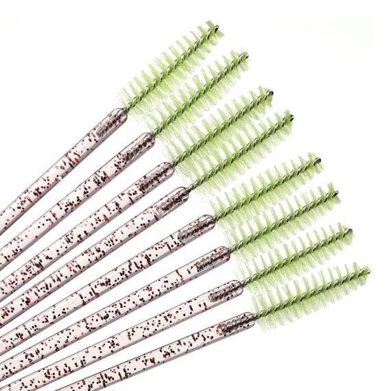 Periute Mascara cu sclipici pentru pieptanarea extensiilor de gene- 50 buc, Culoare (26): albastru - 3- Roveli
