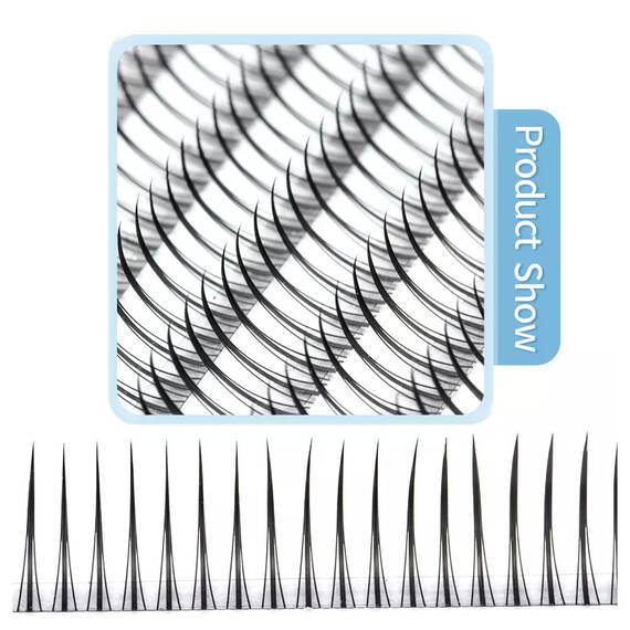 Extensii de gene forma A curbura D Nagaraku, extensii gene premium, 12 linii, Culoare (26): negru, Grosime (26): 0.07, Lungime (26): 8 mm - 3- Roveli