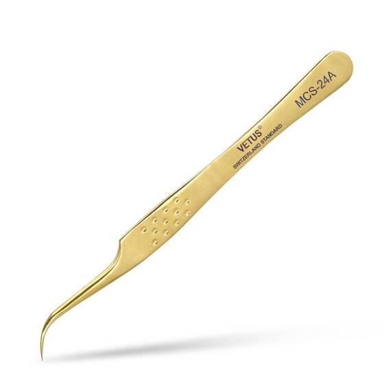 Penseta pentru volum Vetus MCS-24A, pentru extensii de gene - 2- Roveli