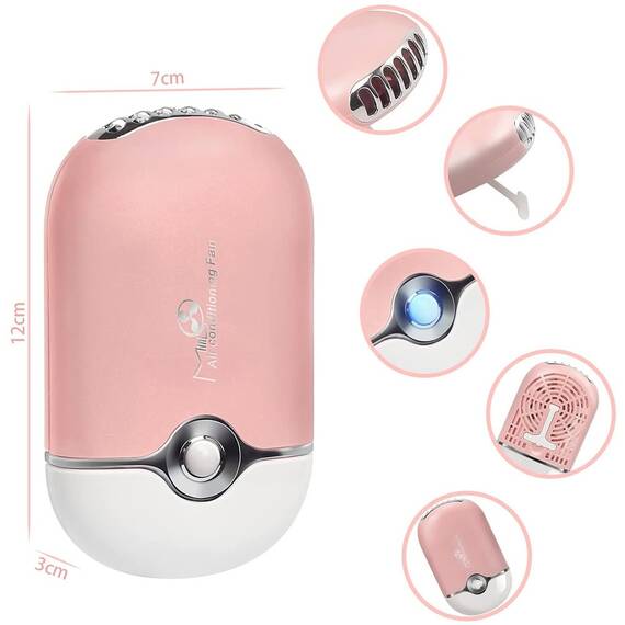 Mini ventilator pentru uscare adeziv extensii gene - 2- Roveli