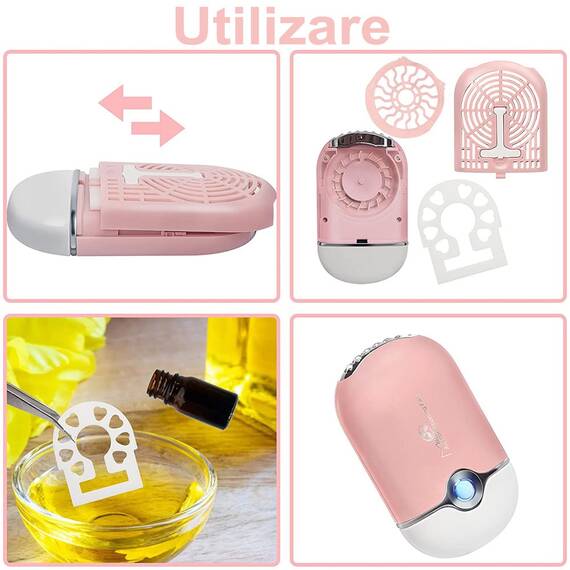 Mini ventilator pentru uscare adeziv extensii gene - 5- Roveli