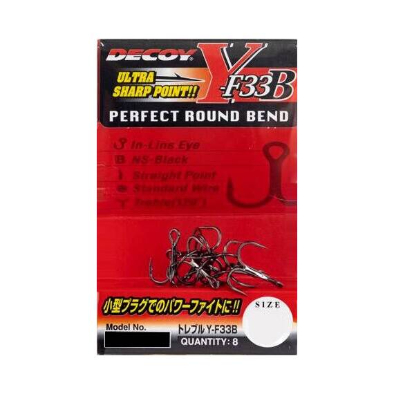 Ancora Decoy Y-F33B Round Bend Microbarb (8buc/plic), Varianta (50): Ancora Y-F33B Round Bend (8buc/plic) Nr.12 - - Roveli