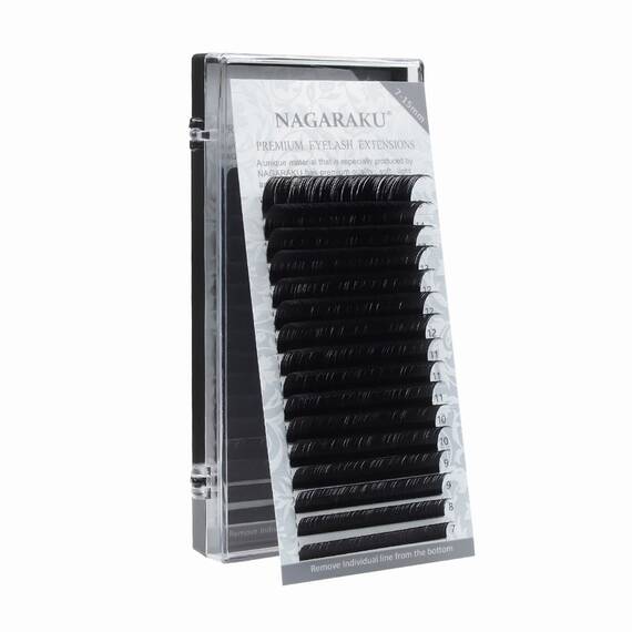Extensii de gene curbura C Nagaraku Classical MIX 16-20mm, extensii gene premium, 16 linii, Grosime (26): 0.10, Lungime (26): mix (16-20) mm - 3- Roveli