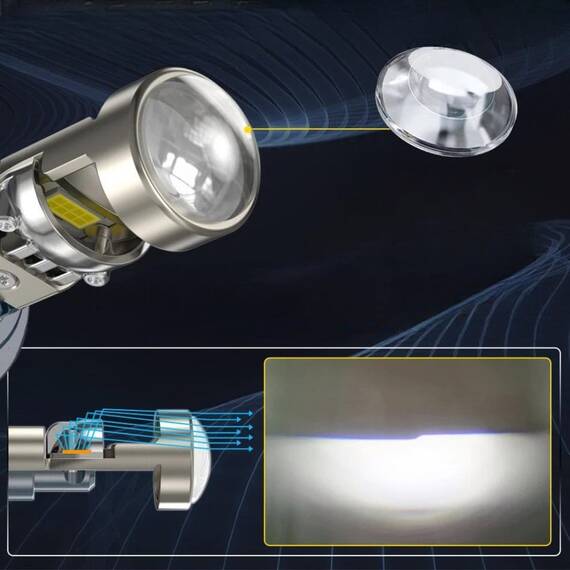 Set 2 becuri auto LED H7 K88, lupa, 280W/set, 12V, 28000lm - 3- Roveli