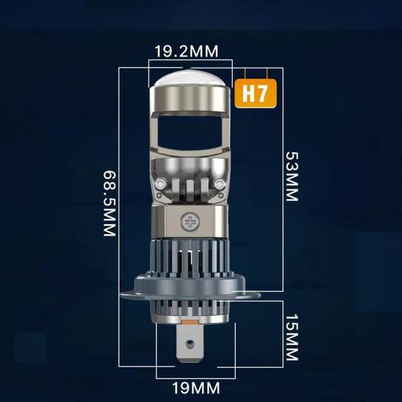 Set 2 becuri auto LED H7 K88, lupa, 280W/set, 12V, 28000lm - 6- Roveli