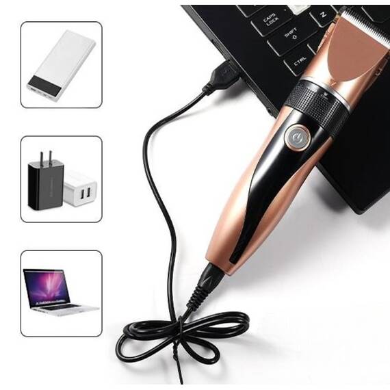 Aparat de tuns animale GM8022, USB, LCD, accesorii incluse - 5- Roveli