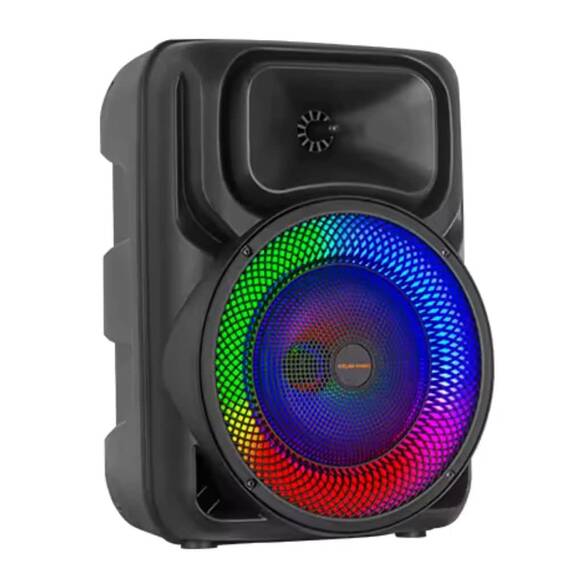 Boxa portabila cu microfon ZQS8147, 45W PMPO, BT/FM/USB/AUX, RGB - 2- Roveli