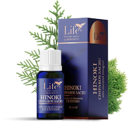 Ulei Esential Integral de Hinoki 10 ml Bionovativ Life - - Roveli