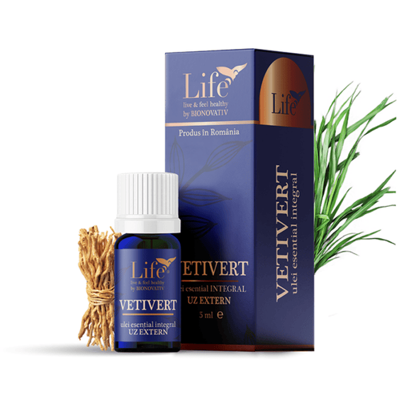 Ulei Esential Integral de Vetivert 5 ml Bionativ Life - - Roveli
