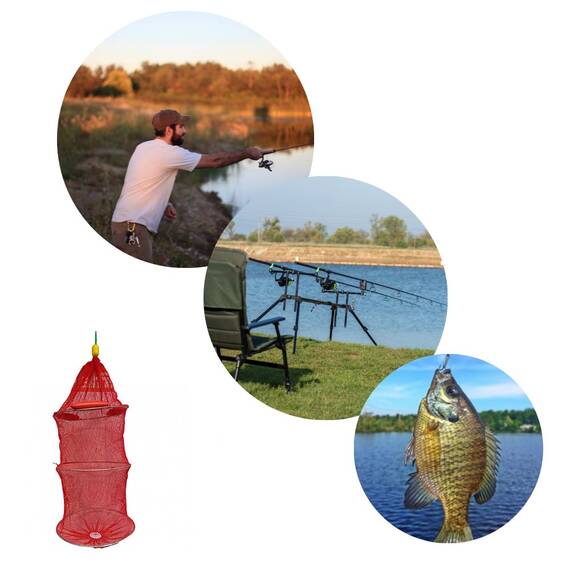 Juvelnic cu 3 flotoare, plasa cauciucata, 80cm, diametru 40cm - 2- Roveli