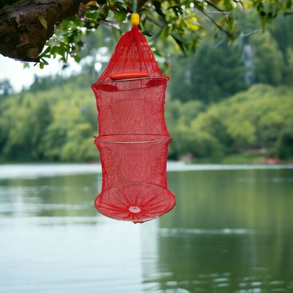 Juvelnic cu 3 flotoare, plasa cauciucata, 80cm, diametru 40cm - 3- Roveli