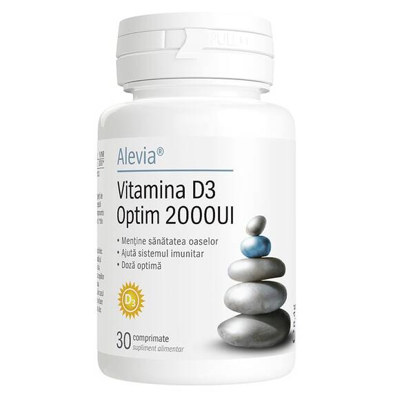 Vitamina D3 Optim 2000UI 30 comprimate Alevia - - Roveli