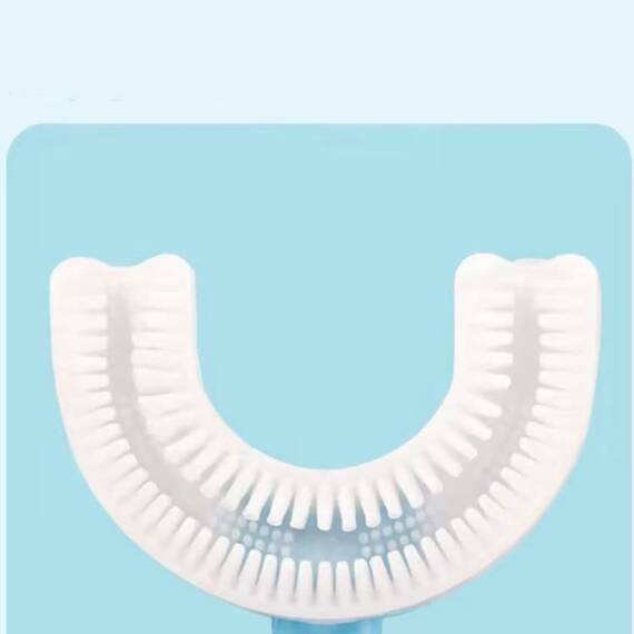 Set 2 periute de dinti pentru copii, forma U, silicon - 5- Roveli