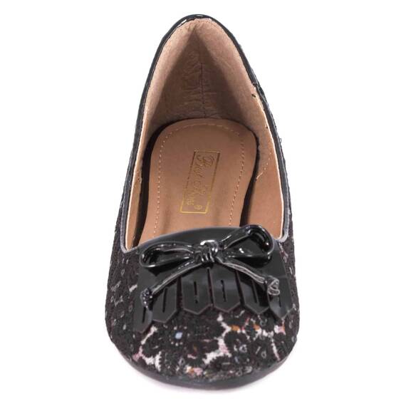 Balerini negri cu broderie aplicata WH-1F052-1N, Culoare (12): Negru, Marime (12): 39 - 3- Roveli