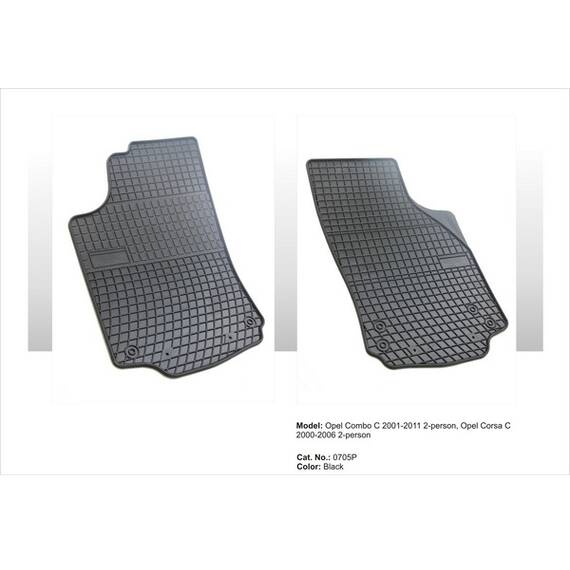 Covoare cauciuc OPEL TIGRA B 2os. 2004-2009 ( 0705P P70 ) - - Roveli