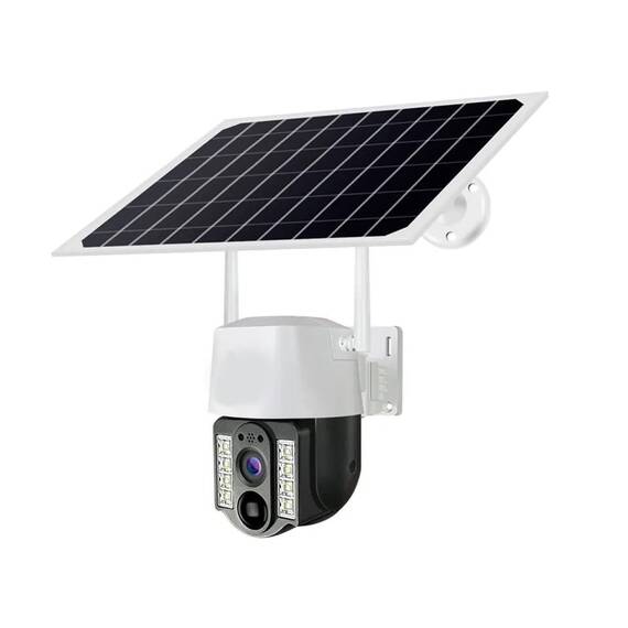 Camera de supraveghere cu panou solar, WIFI, 4G, 4MP - - Roveli