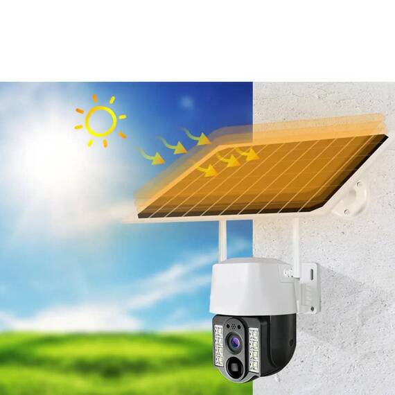 Camera de supraveghere cu panou solar, WIFI, 4G, 4MP - 5- Roveli