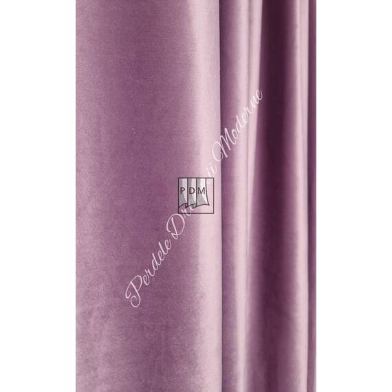 Draperie moderna, de calitate, marime la comanda, material CATIFEA LILA - 4- Roveli