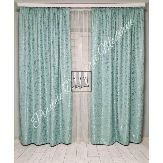Draperie camera TIP NISIP, culoare VERDE MENTĂ - - Roveli Draperie camera TIP NISIP, culoare VERDE MENTĂ - - Roveli