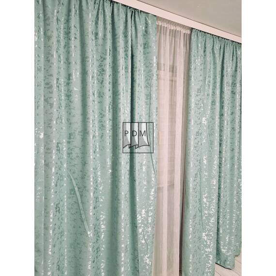 Draperie camera TIP NISIP, culoare VERDE MENTĂ - 3- Roveli Draperie camera TIP NISIP, culoare VERDE MENTĂ - 3- Roveli