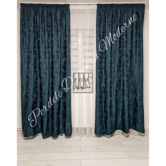 Draperie Living sau Dormitor, TIP NISIP, Culoare VERDE ÎNCHIS - - Roveli Draperie Living sau Dormitor, TIP NISIP, Culoare VERDE ÎNCHIS - - Roveli