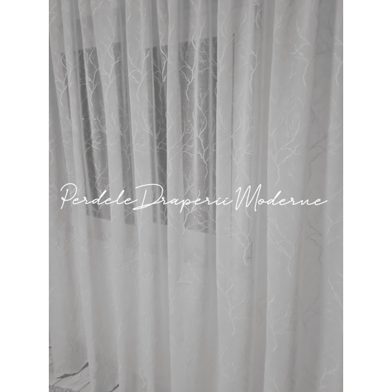 Perdea camera, marime la comanda, material  IN TOPIT, ALB - 2- Roveli