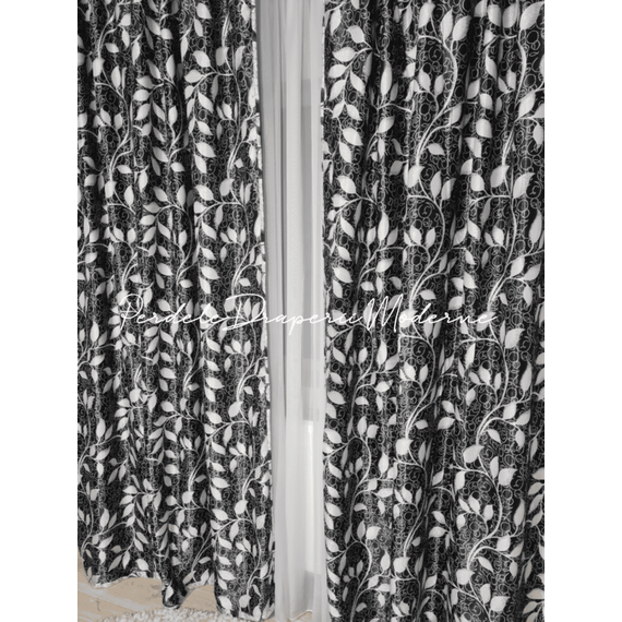 Draperie BLACKOUT moderna, materiale de calitate, marime la comanda, culoare, NEGRU/GRI - 3- Roveli