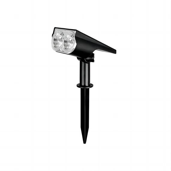Lampa solara de gradina cu doua leduri RGB : Set - 1 buc, Set (tm): 1 buc - - Roveli