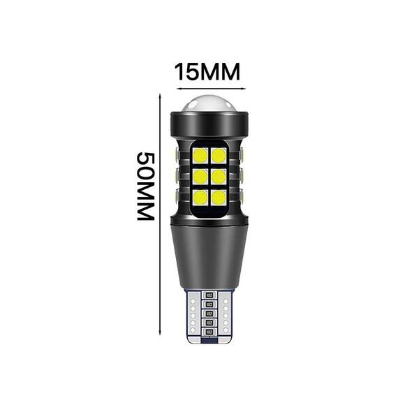 Set 2 x Becuri auto 27LED, T15 W16W, 6W, 12V, canbus, 2400lm/set - 7- Roveli