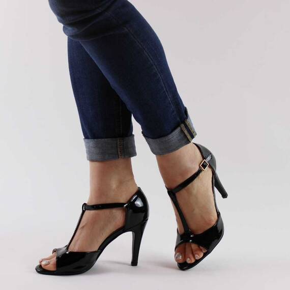 Sandale de dama cu toc inalt negre MS-11-BLACK, Culoare (12): Negru, Marime (12): 38 - 3- Roveli