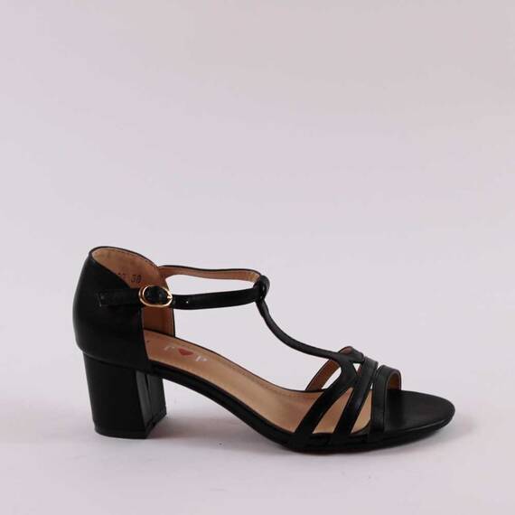 ​Sandale dama, negre, toc mediu, comode 3299-BLACK, Culoare (12): Negru, Marime (12): 40 - 5- Roveli