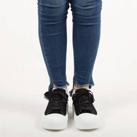 Sneakers de dama, negri, casual BO-828-A-BLACK, Culoare (12): Negru, Marime (12): 39 - 2- Roveli Sneakers de dama, negri, casual BO-828-A-BLACK, Culoare (12): Negru, Marime (12): 39 - 2- Roveli