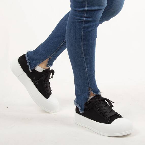 Sneakers de dama, negri, casual BO-828-A-BLACK, Culoare (12): Negru, Marime (12): 39 - 3- Roveli Sneakers de dama, negri, casual BO-828-A-BLACK, Culoare (12): Negru, Marime (12): 39 - 3- Roveli