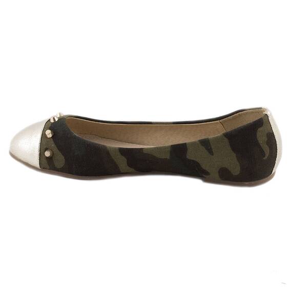 Balerini dama BQ01C - Camouflage, Culoare (12): Verde, Marime (12): 39 - 2- Roveli