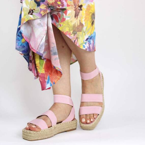 Sandale de dama comode si versatile FB-0046-PINK, Marime (12): 40 - 2- Roveli