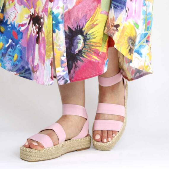 Sandale de dama comode si versatile FB-0046-PINK, Marime (12): 40 - 3- Roveli