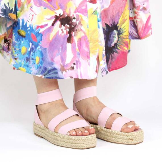 Sandale de dama comode si versatile FB-0046-PINK, Marime (12): 40 - 4- Roveli