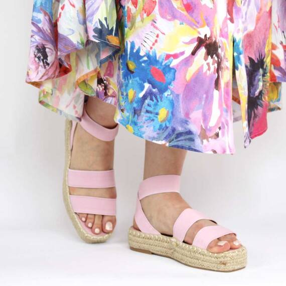 Sandale de dama comode si versatile FB-0046-PINK, Marime (12): 39 - 5- Roveli