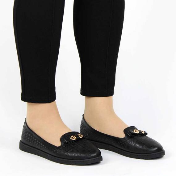 Pantofi de dama, usori si comozi, perforati, negri LS-8-BLACK, Marime (12): 37 - 3- Roveli