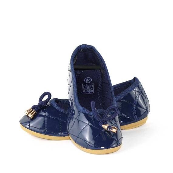 ​Balerini de copii, albastri cu talpa usoara  KH-2-BLUE, Culoare (12): Albastru, Marime (12): 24 - 2- Roveli