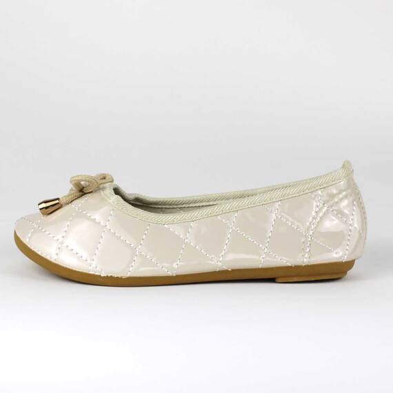 ​Balerini de copii, bej cu talpa usoara  KH-2-BEIGE, Culoare (12): Bej, Marime (12): 24 - 3- Roveli